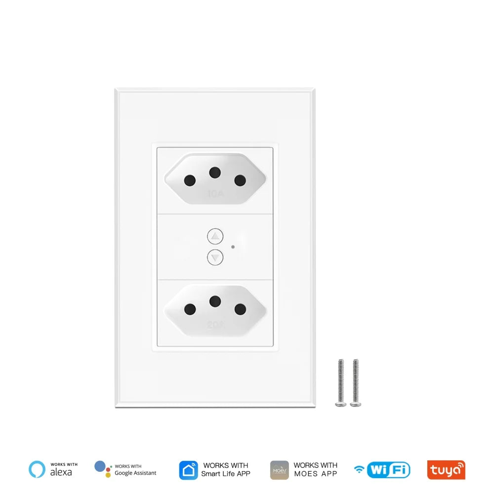 Smart WiFi Wall Socket 10A 20A Multiple Wall Outlet N409
