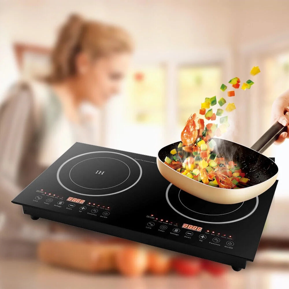 2400W Portable Induction Cooktop Dual Burner J89397
