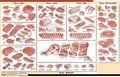 24x36 Poster: Veal Cuts Butcher Chart D854