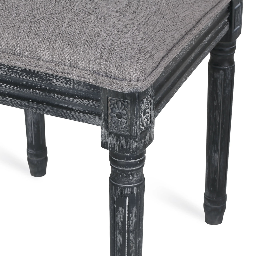 Gray Fabric Dining Chair Set of 6 X358