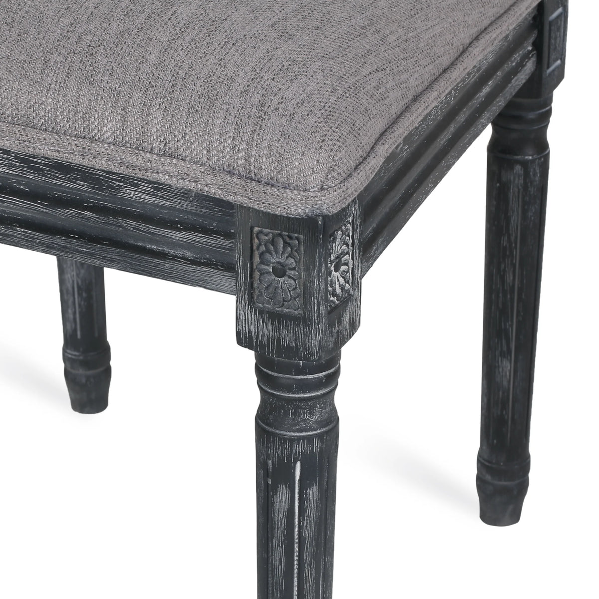 Gray Fabric Dining Chair Set of 6 X358