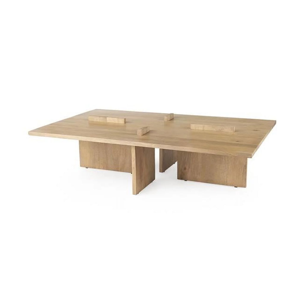 Light Natural Brown Wooden Coffee Table W906