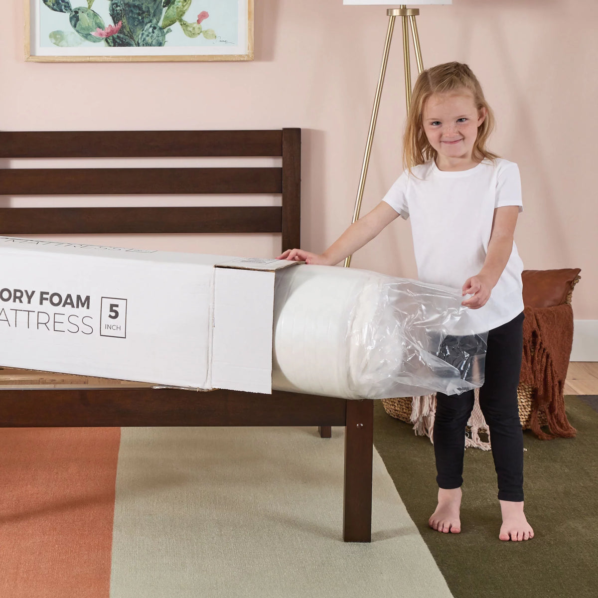 5" Gel Memory Foam Mattress, Twin C37716