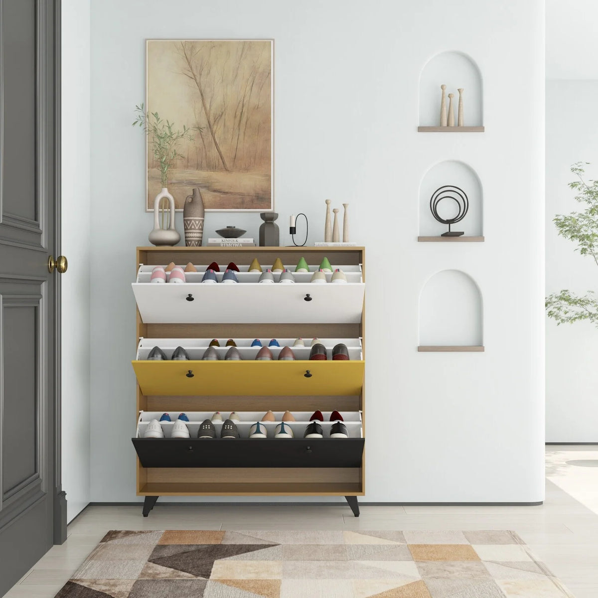 3-Tier Shoe Storage Cabinet O6764