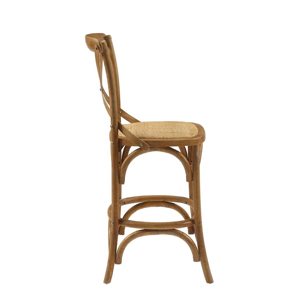 24" Gray Wash Wood Counter Stool K286086