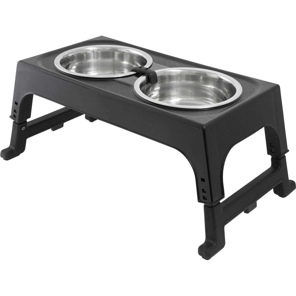 Stainless Steel Bowls with Adjustable Elevated Holder G17535