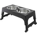 Stainless Steel Bowls with Adjustable Elevated Holder G17535