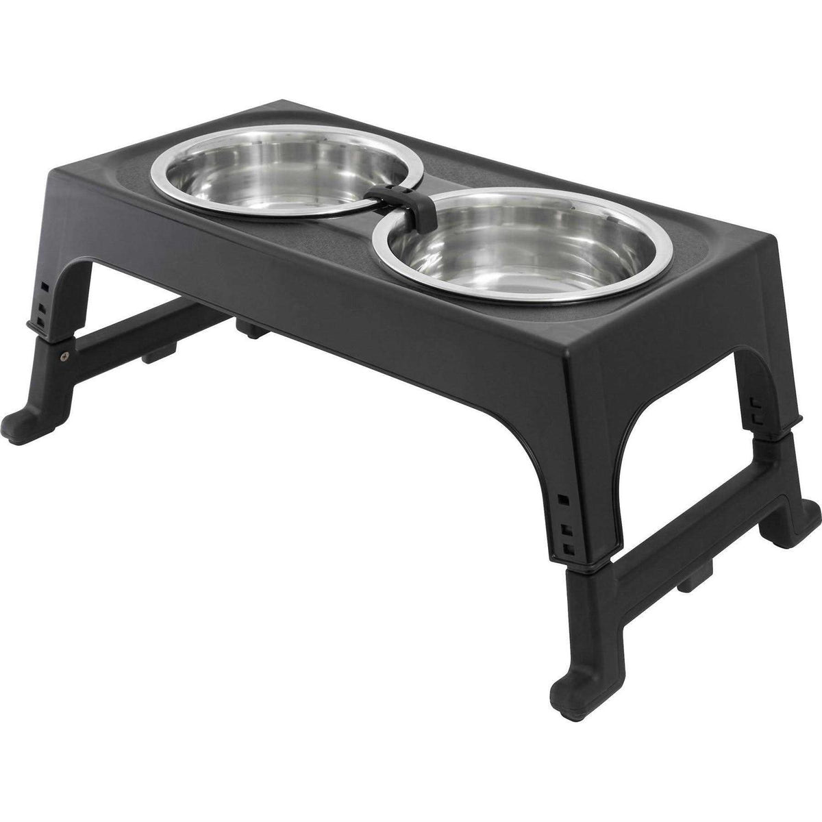 Stainless Steel Bowls with Adjustable Elevated Holder G17535