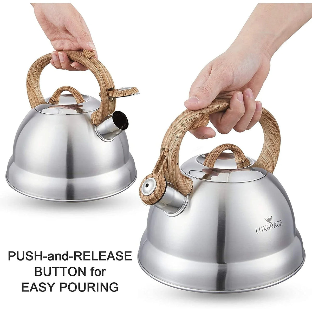2.3 Qt Stainless Steel Whistling Tea Kettle J306