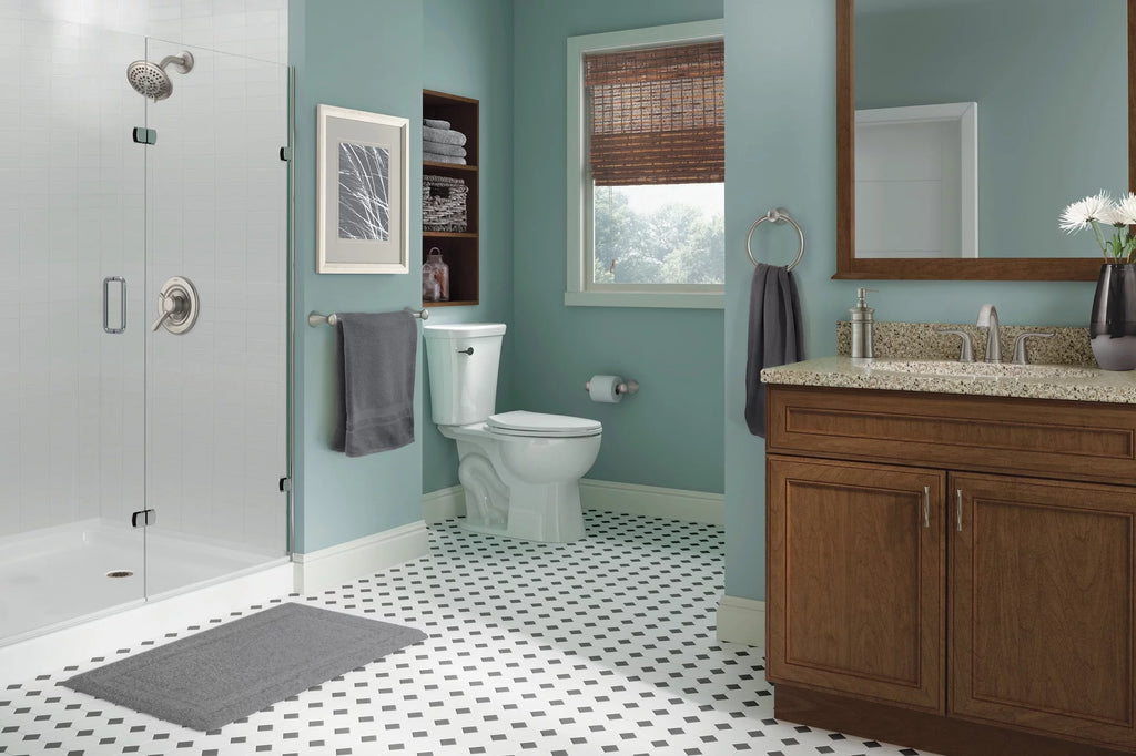 Single Handle 5-Spray Shower Faucet in Stainless U9979