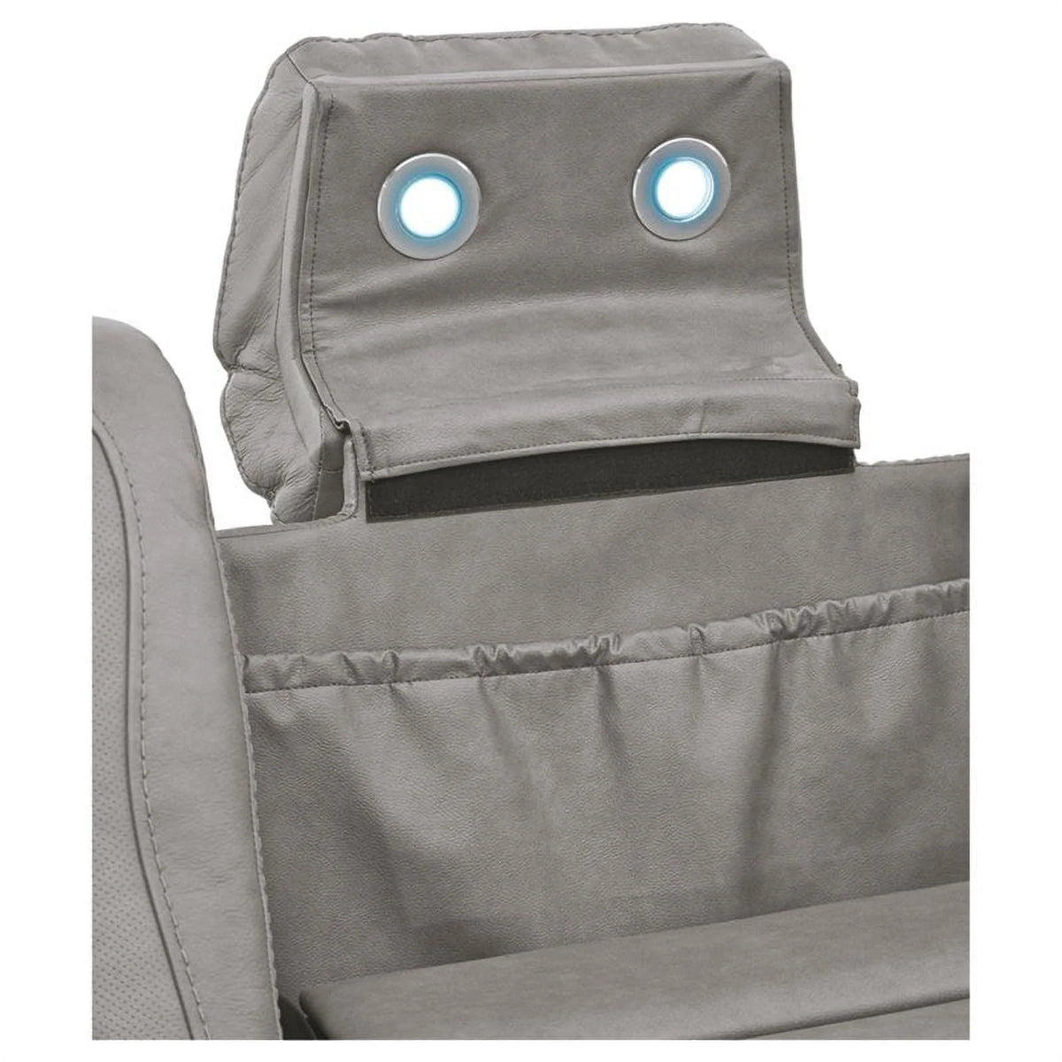 Gray Leather Power Reclining Sofa N766543
