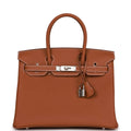 Gold Togo Palladium Hardware Handbag M124