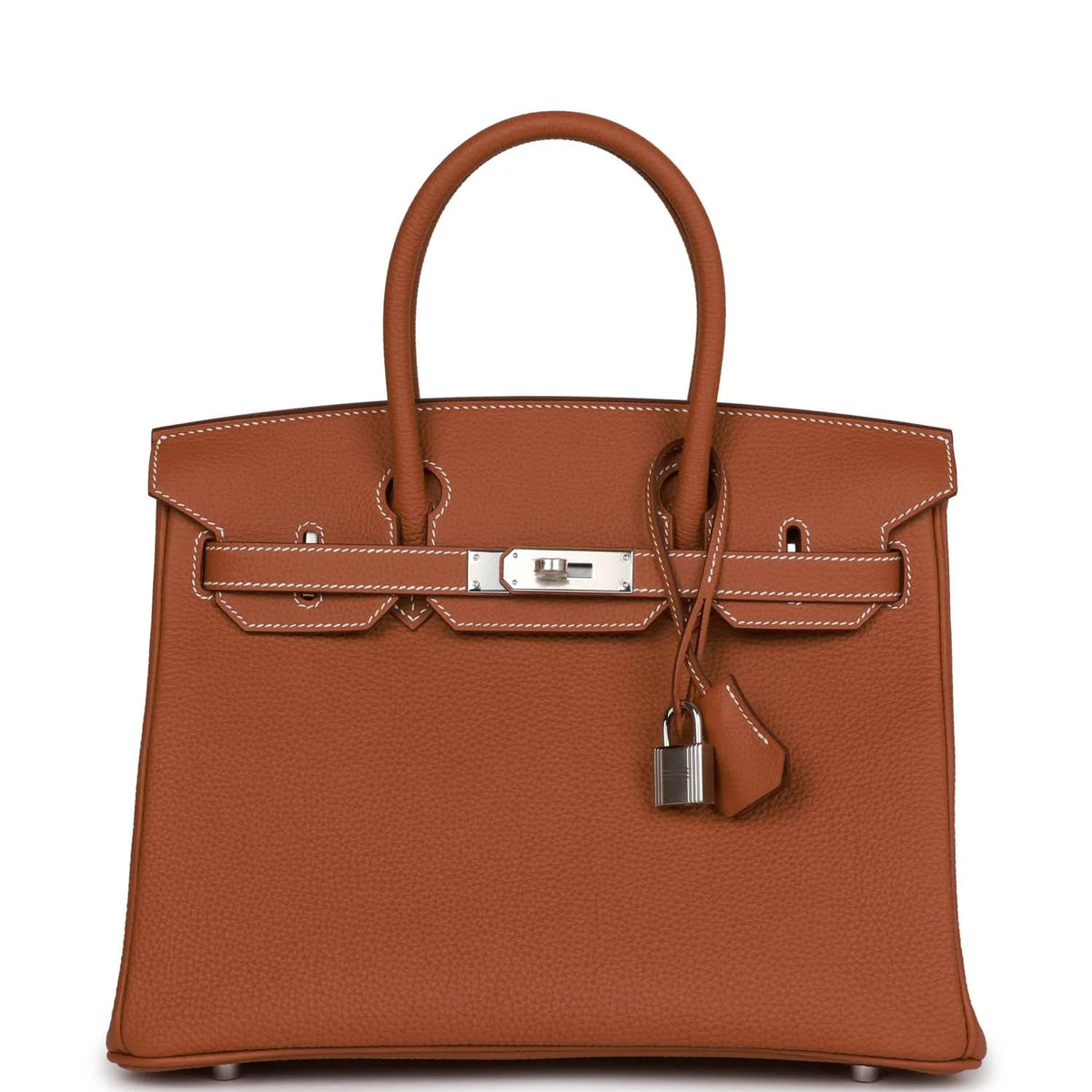 Gold Togo Palladium Hardware Handbag M124