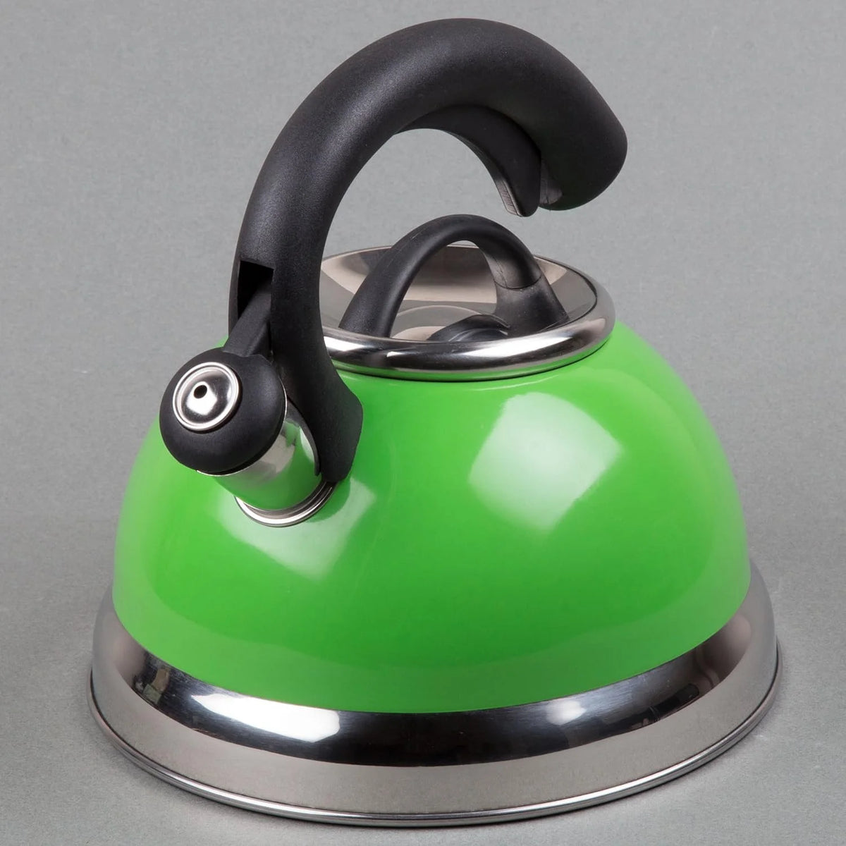 Green Stainless Steel Whistling Tea Kettle 2.6-Quart Q1870
