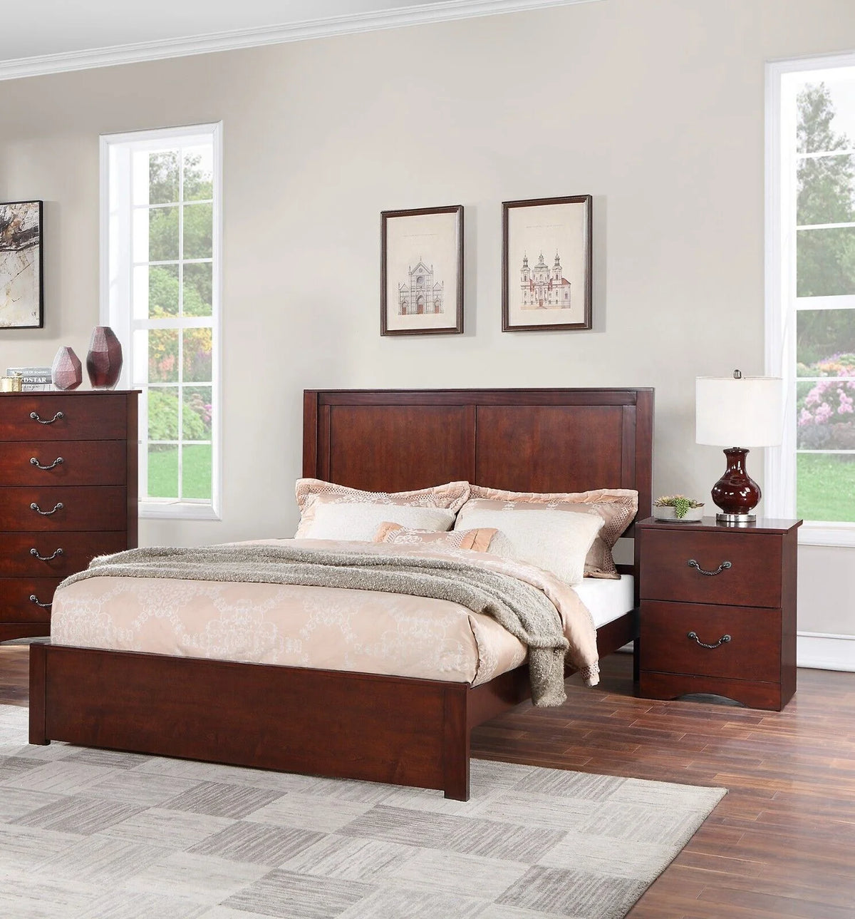 3pc Eastern King Size Bed Set D668145