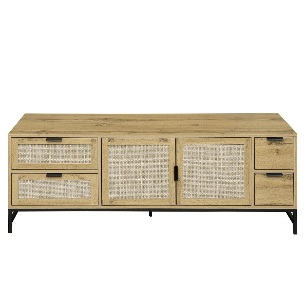 Rattan TV Stand up to 65" Brown Z623499