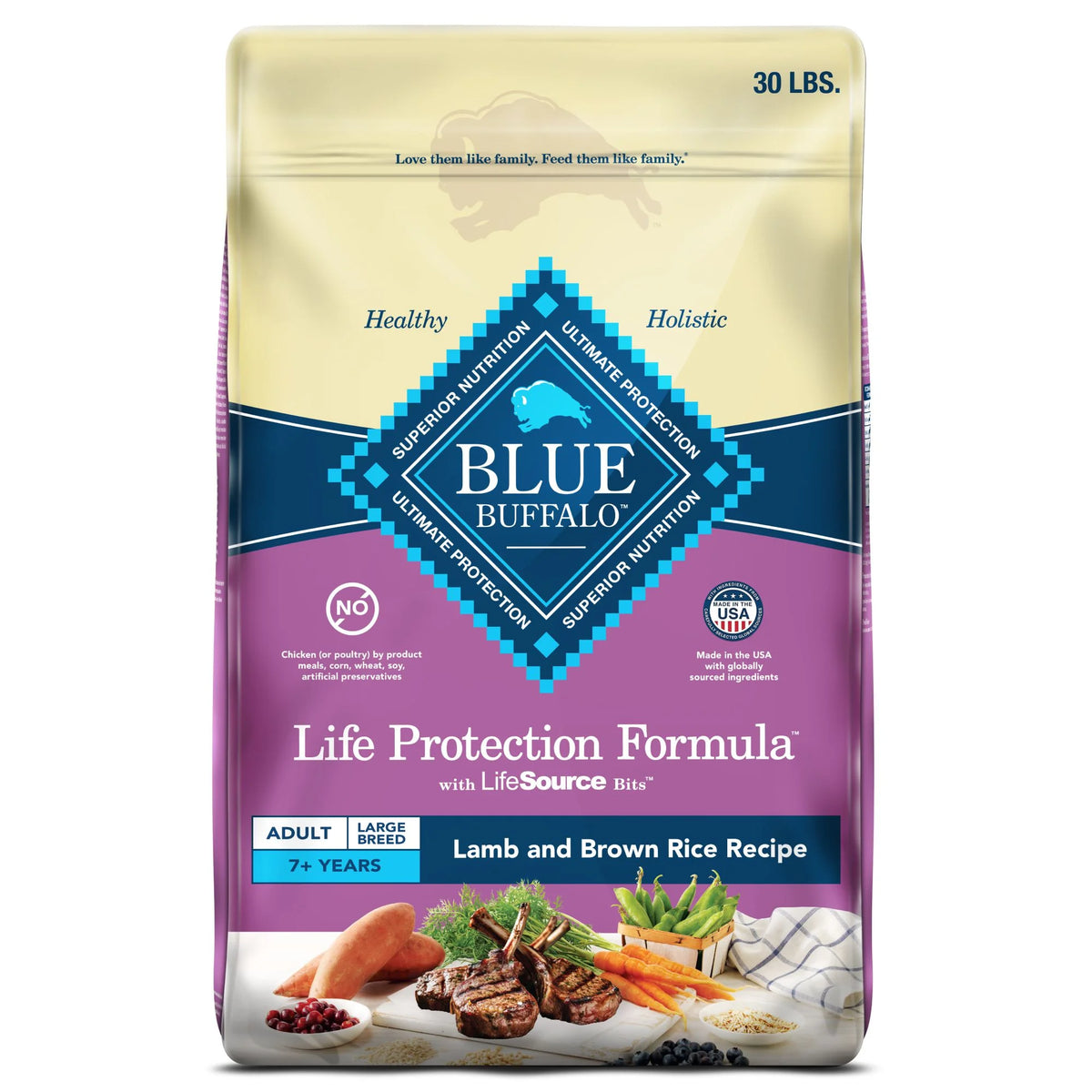 Large Breed Lamb & Rice Dry Dog Food F206