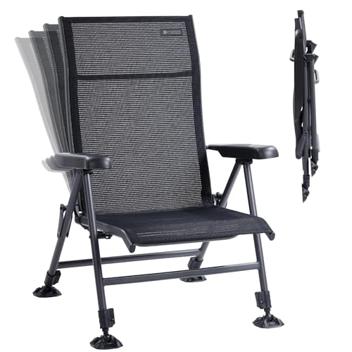 Folding Camping Chair 350 LBS Breathable Mesh Aluminum Frame K9941