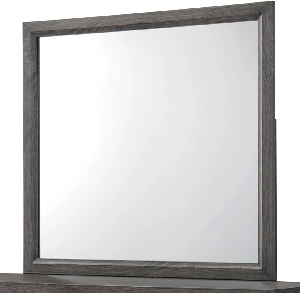 Wood Dresser & Mirror D462