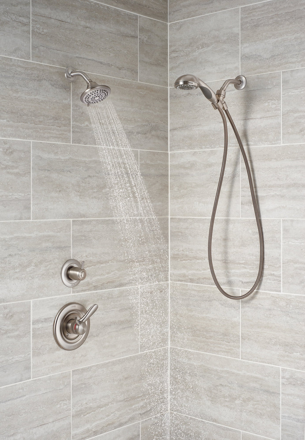 Single Handle 5-Spray Shower Faucet in Stainless U9979