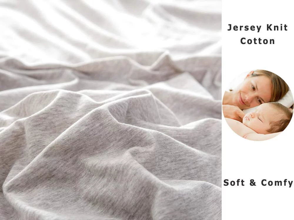 Jersey Knit Cotton Fitted Bottom Sheet King Size K746