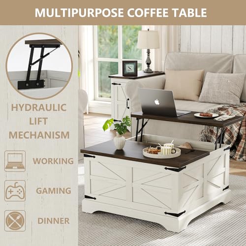 Black Lift Top Wood Coffee Table T563