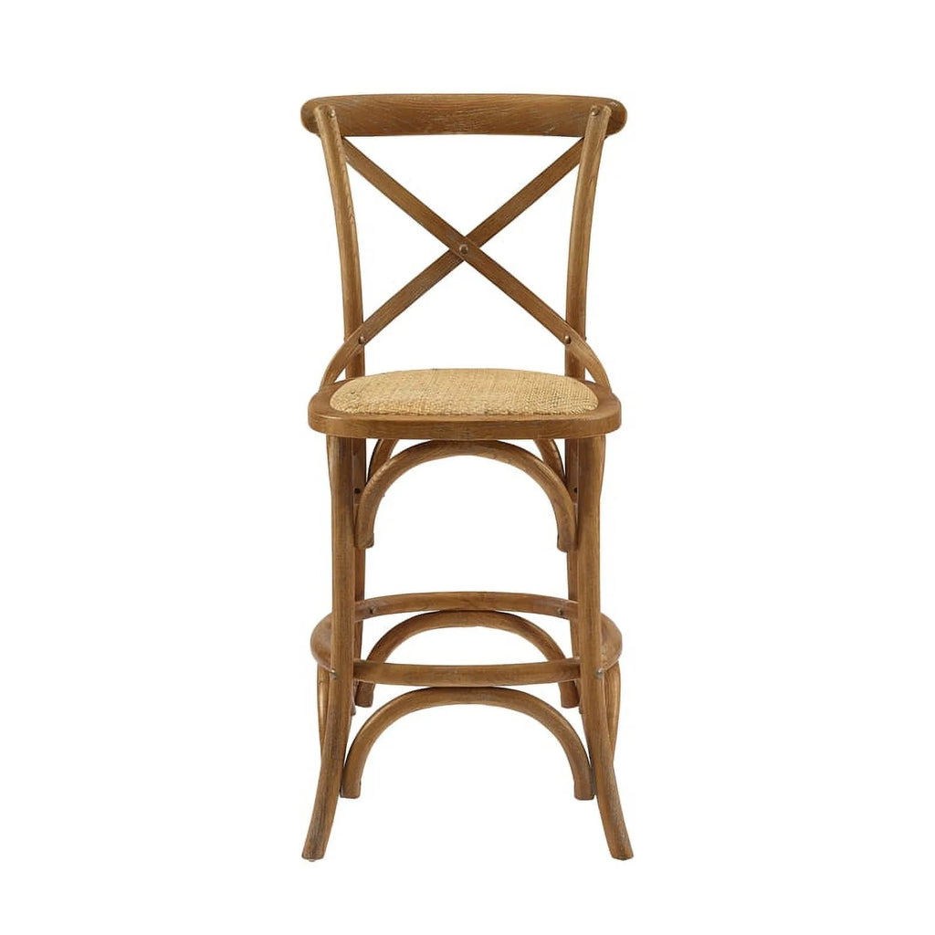 24" Gray Wash Wood Counter Stool K286086