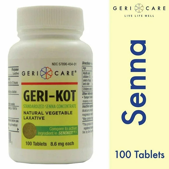 Senna 8.6mg Laxative Tablets 3 Bottles of 100 B5933