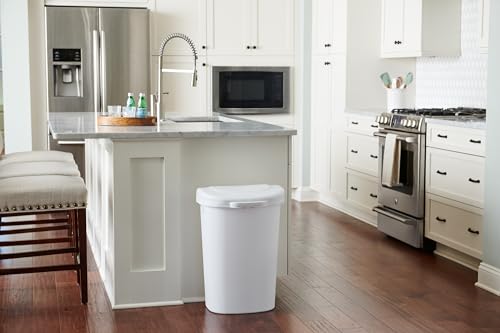 13 Gallon Black Touch Top Trash Can M356