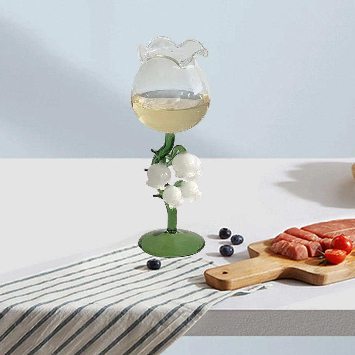 250ml Transparent Glass Goblet Y496