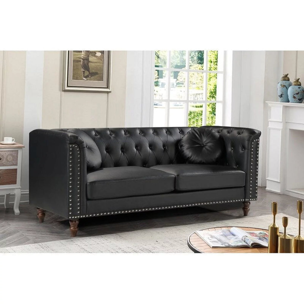 Brown Rolled Arm Sofa E730463