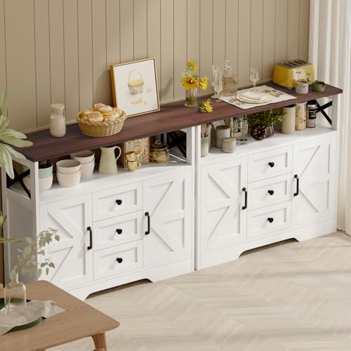 Buffet Cabinet Sideboard with 3 Drawers and 2 Doors Z456232