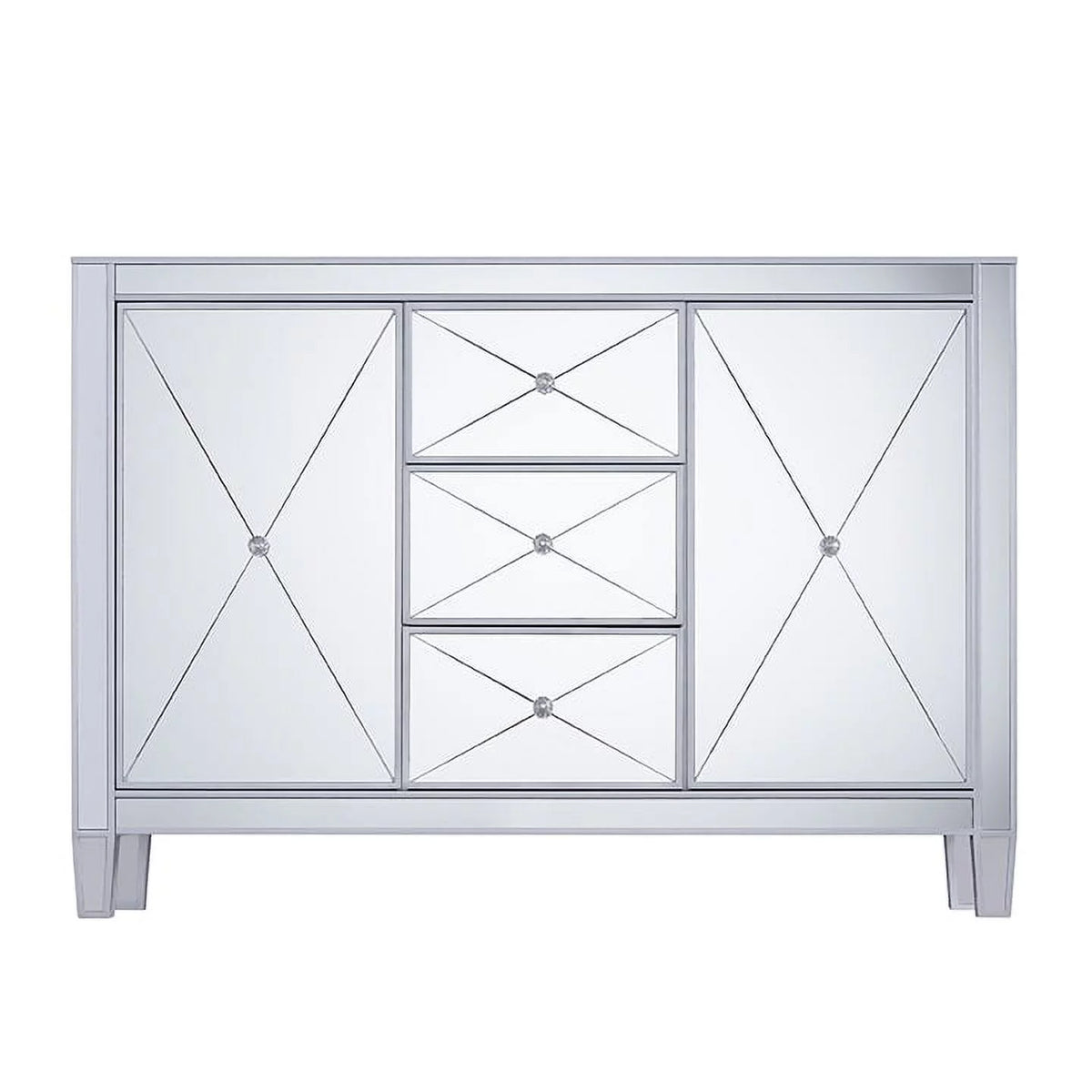 3-Drawer Mirrored Cabinet E546187