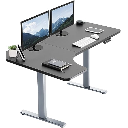 Electric Corner 58 x 35 in L-Shaped Standing Desk F556592