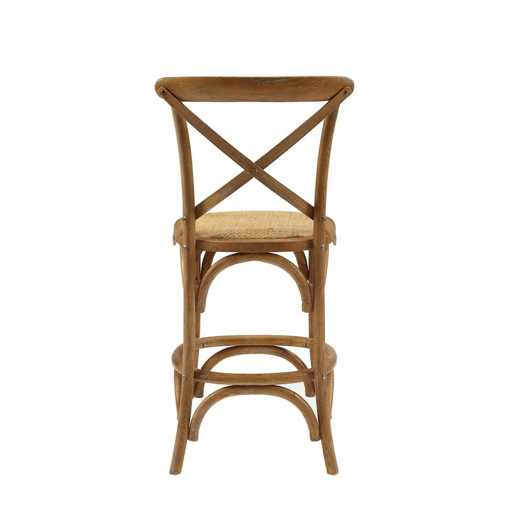 24" Gray Wash Wood Counter Stool K286086