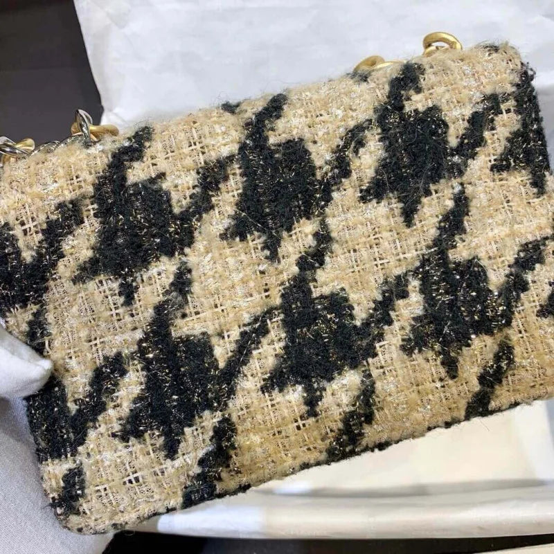 Tweed Leather Coin Purse T121304