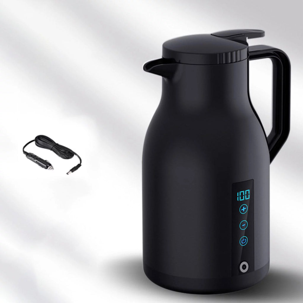 Electric Heating Mug Water Boiler 12V 24V Black I777485