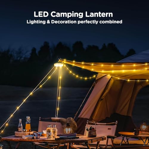 2-Pack 32.8FT Rechargeable Camping String Lights Q5917