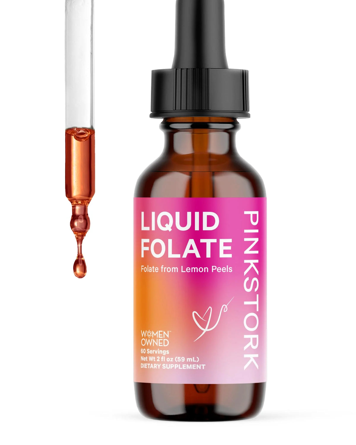 Liquid Folate Vitamin B9 with Vitamin C 2 oz L61367