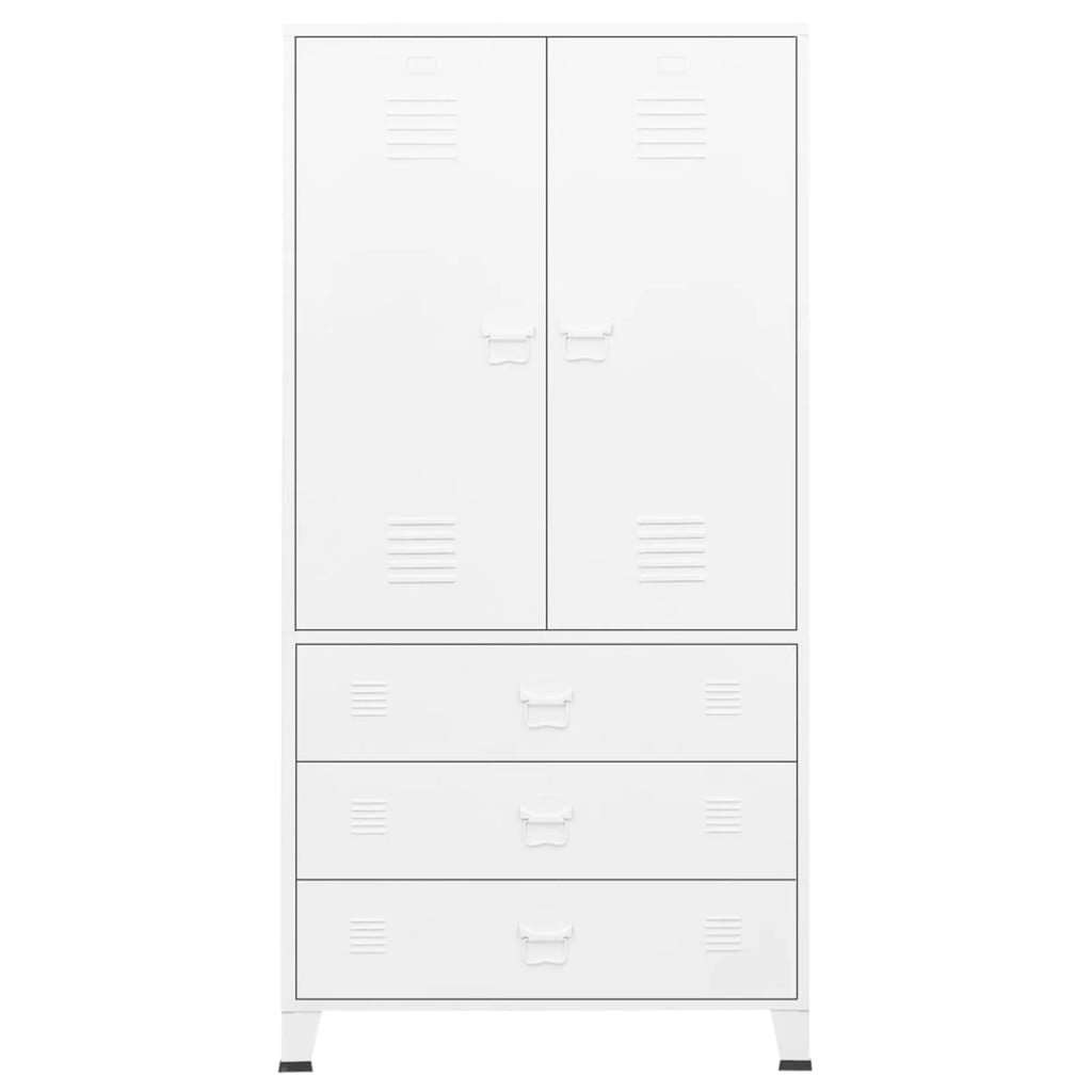 Wardrobe with Hanging Rod, Storage Shelves and Drawers V293