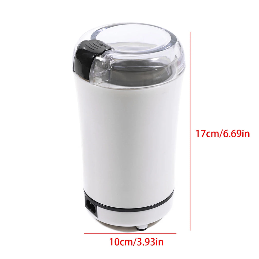 White Electric Coffee Grinder with Stainless Steel Bowl L962