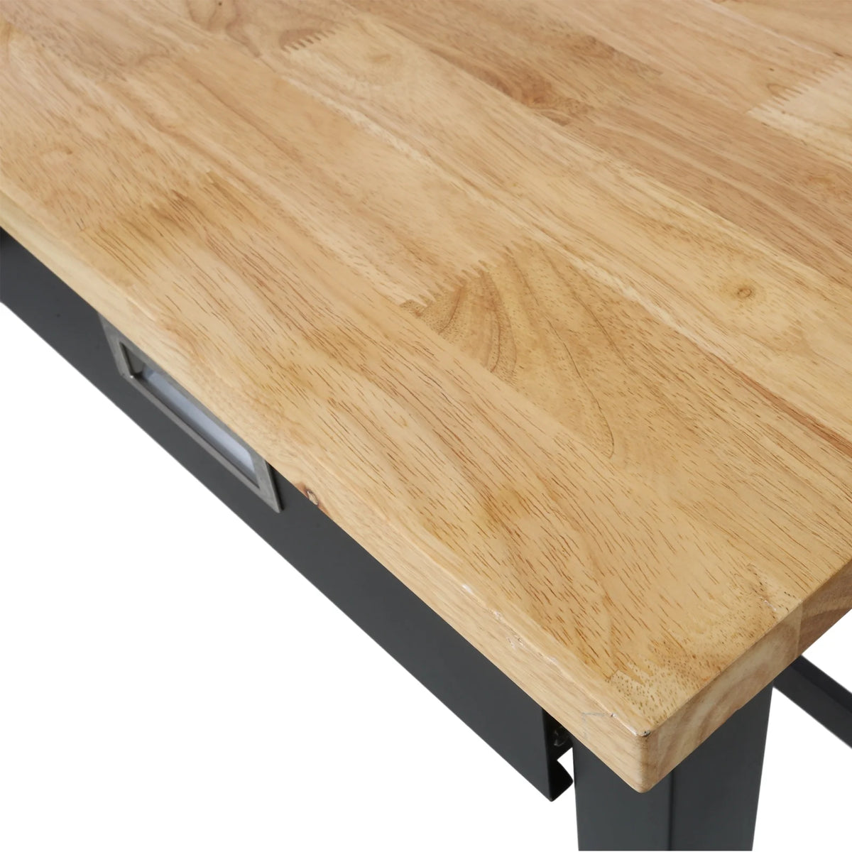 60in Adjustable Bamboo Wood Work Bench with Drawer Storage M45941