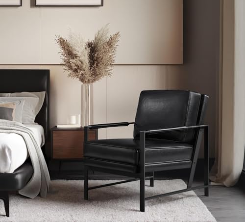 Light Brown PU Leather Armchair Set of 2 Q945