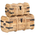2 Piece Mango Wood Storage Chest N358