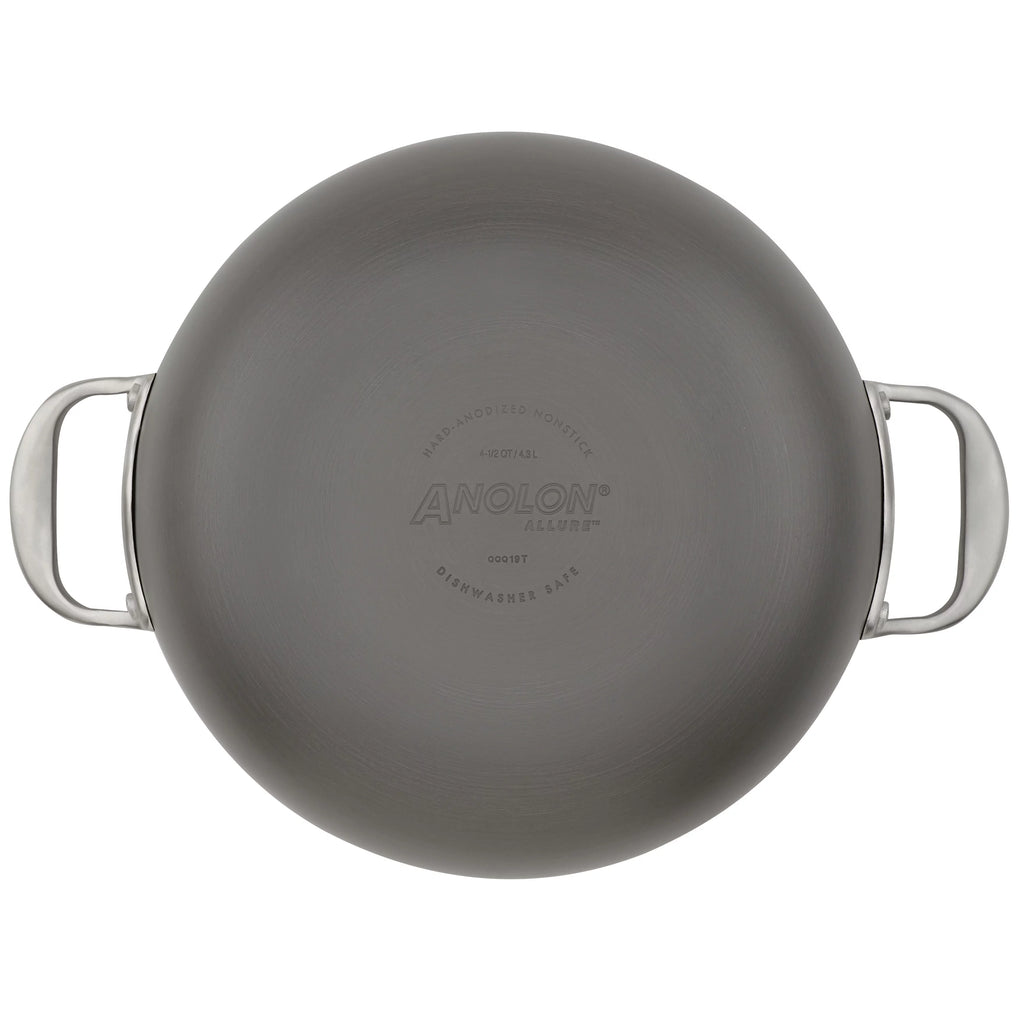 Hard-Anodized Nonstick Dutch Oven with Lid, 5 Quart, Dark Gray W494258
