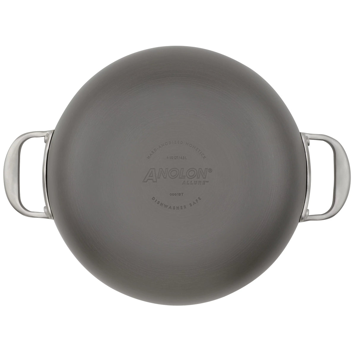 Hard-Anodized Nonstick Dutch Oven with Lid, 5 Quart, Dark Gray W494258