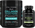 Multi Collagen Peptides Powder + Probiotic Complex B804