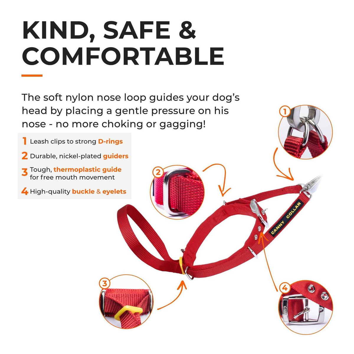 Padded Dog Training Head Collar F2620