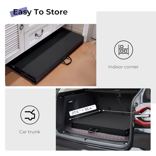 6ft Black Portable Folding Table F15331