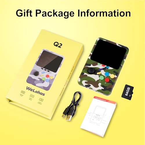Electronic Handheld Games Device, 3D Video Game Emulator, 64GB TF Card, 3.0" HD Screen K693